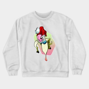 Léchez moi manger ma banane! Crewneck Sweatshirt